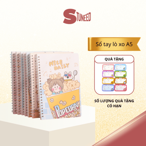 Sổ tay lò xo A5 dễ thương