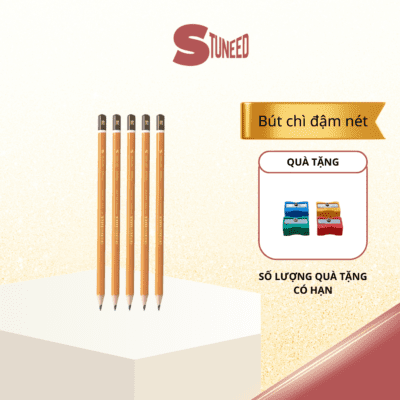 Bút chì STUNEED đậm nét dành cho học sinh sinh viên kèm quà tặng giới hạn