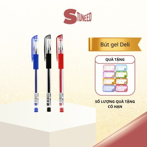 bút gel deli viết mượt cho học sinh, văn phòng