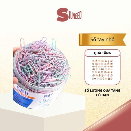 Ghim Kẹp Giấy Kim Loại Mini Morandi Hiện Đại